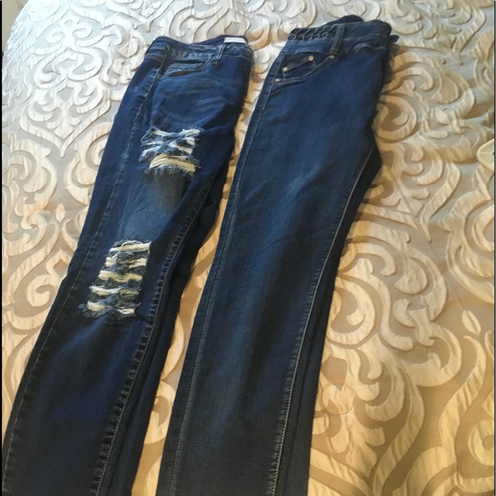 Lot of 2 stretch jeans 14/15
